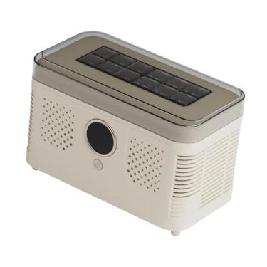 Imagem de IEUDNS Mini máquina de gelo de, máquina de fazer gelo pronta em 15-20 minutos com pinças de cubos, aparelho de congelamento para dormitório doméstico, Bege