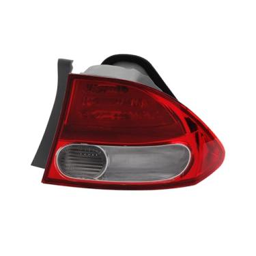 Imagem de Dasbecan Conjunto de luz traseira do lado do passageiro direito compatível com Honda Civic Sedan Hybrid 2009 2010 2011 substituição de lâmpada de ruptura HO2819138 33501SNAA51 33501-SNA-A51