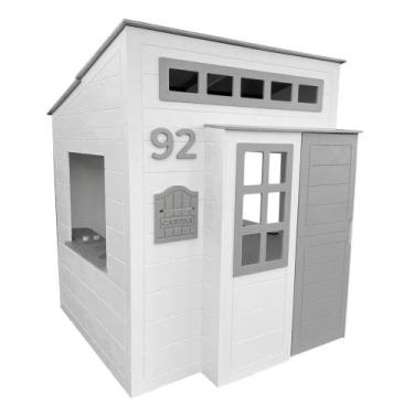 Imagem de Casinha De Madeira Infantil Clubinho Cinza - Eita Casa Perfeita