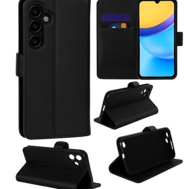 Imagem de Capa Case Carteira Flip Preta para Samsung Galaxy A17 5G - LXL