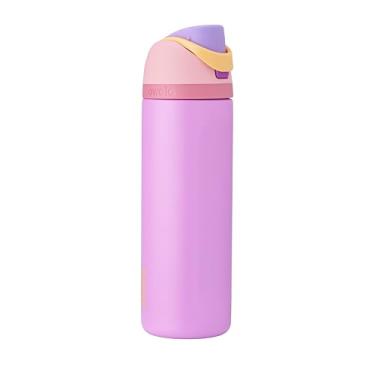 Imagem de Owala Garrafa de água de aço inoxidável isolada Disney Princess FreeSip com canudo para esportes e viagens, garrafa de água esportiva sem BPA, 700 ml, Rapunzel