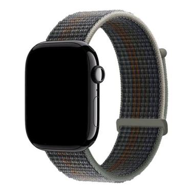 Imagem de Pulseira Nylon Loop compatível com Apple Watch - Baú do Viking, Azul M