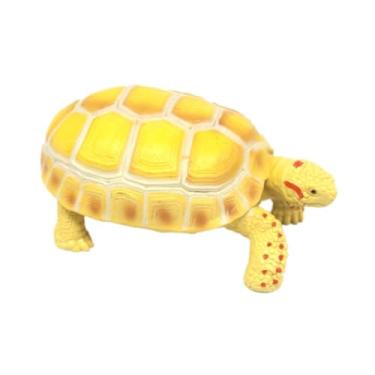 Imagem de Dynwave Tartaruga animais estatueta pequena tartaruga figura ornamento brinquedo educacional coleção tartaruga estatueta escultura para gramado dentro de casa, Tartaruga Europeia