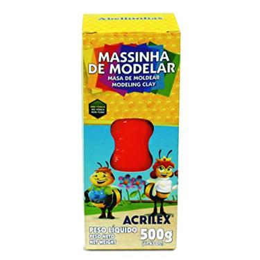 Imagem de Massa de Modelar Rolo Acrilex Vermelho Fogo 500 g