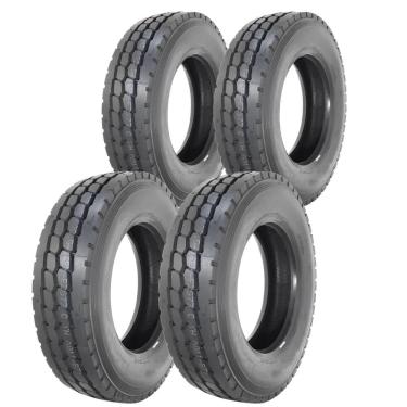 Imagem de Kit 4 Pneus 275/80R22.5 Liso Misto 18 Lonas 149/146K MA40A Linglong