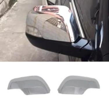 Imagem de Kit de carroceria de capa de espelho lateral de proteção traseira de carro compatível com CRV 2007-2011 capa de farol de neblina guarnição estilo alça tigela porta (proteção retrovisor)