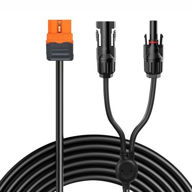 Imagem de JXMXRPV Cabo de extensão solar 12AWG 6 m para XT60i, conector solar sem ferramentas para adaptador XT60i-F, cabo de painel solar para bateria LiFePO4 RV gerador solar portátil (20FT, XT60i)