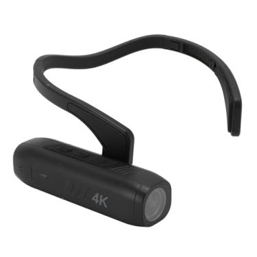 Imagem de ciciglow Câmera de vídeo 4K montada na cabeça, filmadora 4K 60FPS 42MP, câmera EIS 6.0 Anti Shake 120° grande angular vestível com estabilizador de 2 eixos, controle de aplicativo para Vlog, esportes