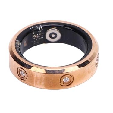 Imagem de Heayzoki Anel Inteligente para Homens, Mulheres, Anel do Rastreador de Fitness Com Strass, Fotografia Remota Bluetooth, Prova de água IP68, Contador de Etapas, Vários Modos Esportivos (11#)