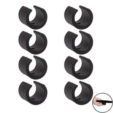 Imagem de Kit 8 Peças Proteção Para Pés Cadeiras 22,22mm Redondo Preto - 2307 Mo