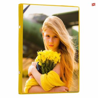 Imagem de Album De Fotos 15X21/40 Ouro Com Visor Momentos Especiais