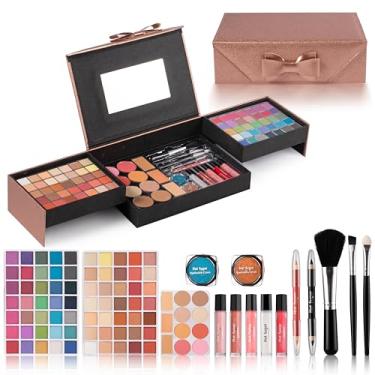 Imagem de Hot Sugar Kit de maquiagem para meninas para adolescentes, conjunto de presente de maquiagem para iniciantes para mulheres, kit completo de maquiagem (BRONZE)