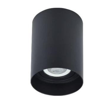 Imagem de Kit 5 Spot Redondo Sobrepor Par20 Preto Direcionavel Lup02