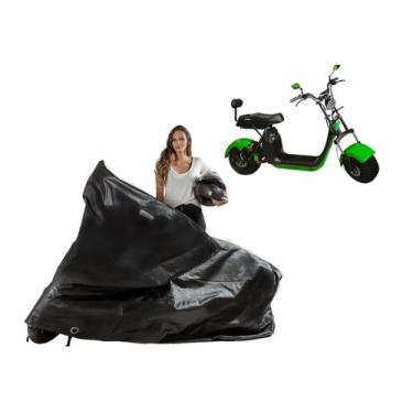 Imagem de Capa Cobrir Scooter Elétrica PT3 Impermeável Forrada - Kahawai, Preto