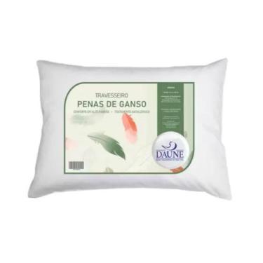 Imagem de Travesseiro Macio Antialérgico 50% Penas e 50% Fibras - Daune