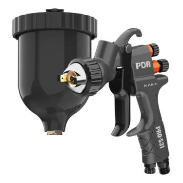 Imagem de Pistola pintura grav. hvmp b. 1,2mm 600ml preto pro531p pdr