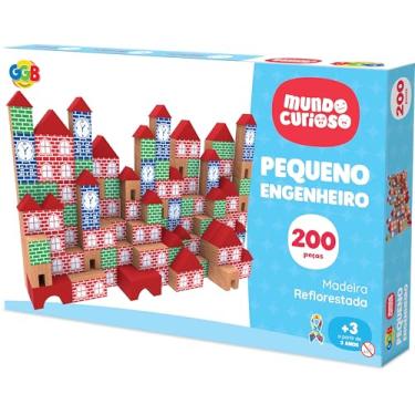 Imagem de GGB Plast Blocos de Montar Pequeno Engenheiro 200 Peças