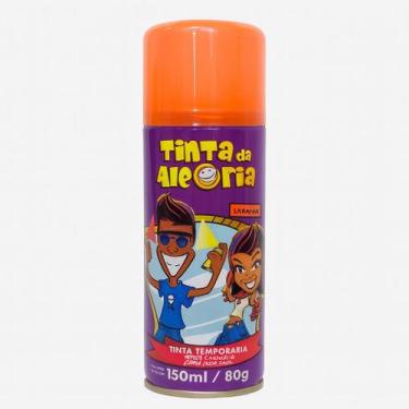Imagem de Tinta Da Alegria Spray Infantil Cabelo Maluco Laranja 150ml