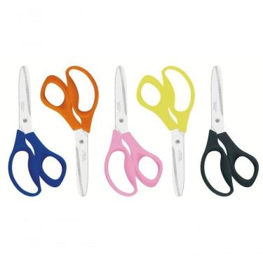 Imagem de Tesouras Escolar Para Destro Tramontina Monstercort Mista Em Aço Inox E Cabo De Polipropileno 5"