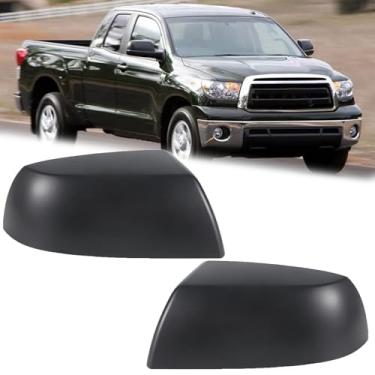 Imagem de Capa de espelho retrovisor externo preto brilhante para Toyota Tundra 2007-2021 Toyota Sequoia (texturizado preto)