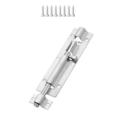 Imagem de VIPERMARK 1 parafuso de fechadura de porta, parafuso deslizante de fechadura de porta de aço inoxidável, adequado para banheiros, quartos, banheiros, galpões, portas, etc