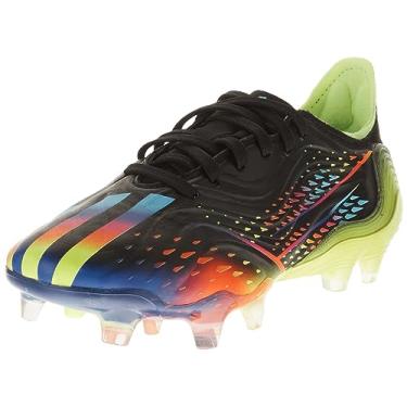 Imagem de adidas Tênis de futebol masculino Copa Sense.3 Firm Ground, Core Black/Bright Cyan/Team Solar Yellow, 9 Women/8 Men