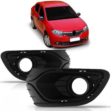 Imagem de Par Grade Moldura Milha Logan 2014 15 16 Com Furo Retrovex