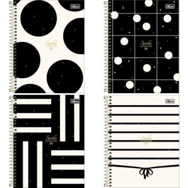 Imagem de Caderno 10X1 Capa Dura Colegial WEST Village 160 Folhas Pacote com 04 