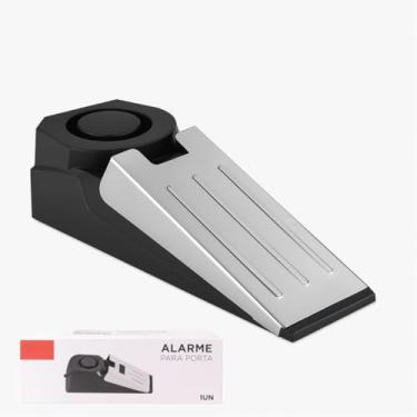 Imagem de Alarme para Porta com Trava Cunha Antifurto – 120dB, Portátil, Segurança Residencial e Viagem – Aço Inox + ABS