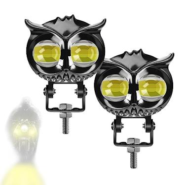 Imagem de 2 peças de lâmpadas LED de trabalho para motocicleta, cabeça de farol alto/baixo, neblina de condução off-road IP68 à prova d'água 12-85V para carro, motocicleta, caminhão, S, barco marítimo