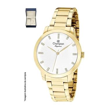 Imagem de Relógio Champion Feminino Dourado Cn25261W + Pulseira