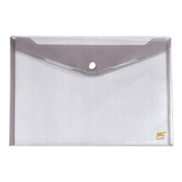 Imagem de Envelope plástico com botão ofício 645PP-TR Cristal Dac