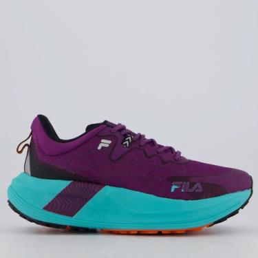 Imagem de Tênis Fila Racer Skytrail Feminino Roxo e Azul, 36