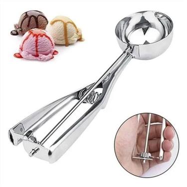 Imagem de Colher De Sorvete Inox Com Ejetor