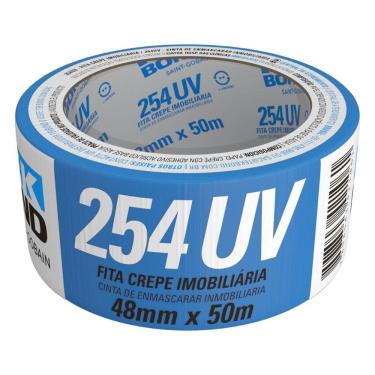 Imagem de Fita Crepe Pintura Imobiliária Tekbond 254 48mm x 50m Azul