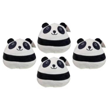 Imagem de Kit 4x Brinquedos Pelúcia de Animais Panda - Ty Rara