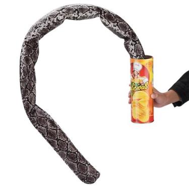 Imagem de Prank Toy TREETDOBV Cobra original em uma lata de batata frita