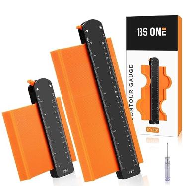 Imagem de Contour Gauge, 10" and 5" Contour Duplicator with Lock, Gifts for Dad, Outline Measuring Profile Gauges for Trim, Molding, Precise Irregular Shape Duplicator for Woodworking, DIY and Art Project