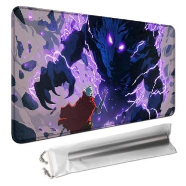 Imagem de MTG Playmat 24x14 Inch,Shadow Monster TCG Magic The Gathering Playmat，Duskmourn Commander OCG CCG Card Board Game Mat Mousepad Desk pad with Stitched Edges Non-Slip Rubber Base
