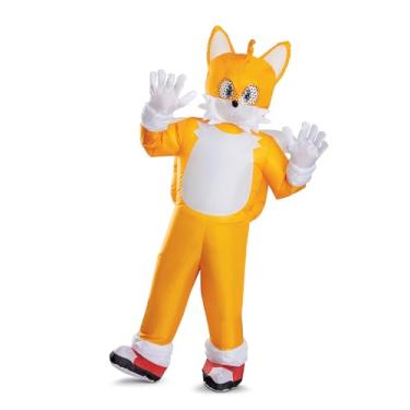 Imagem de Disguise Fantasia inflável Sonic Tails para adultos, roupa inflável oficial do filme Sonic 3 com ventilador, tamanho único
