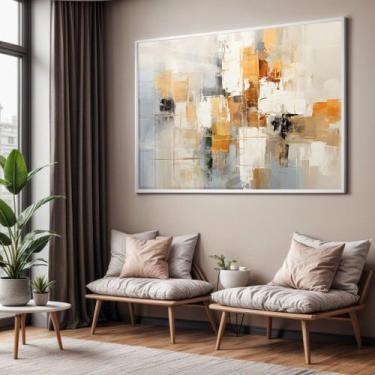 Imagem de Quadro com Moldura e Acrilico Cristal Vidro Sala Quarto Pintura Arte A