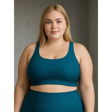 Imagem de Top de Academia Grande Plus Size New Zig 3D Liso 46 48 50- c7 NICOLE P