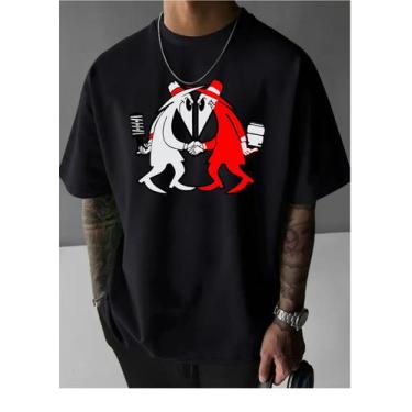 Imagem de Camiseta Casual Algodão Premium Streetwear Mola Vs Ar Suspenção - Univ