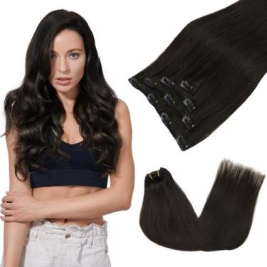 Imagem de Extensões de cabelo GOO GOO Real Human Hair 18 cm 70 g 4 unidades marr