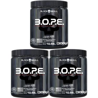 Imagem de Kit 3X BOPE Beta Pure - 300g Frutas Vermelhas - Black Skull-Masculino