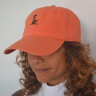 Imagem de Boné Dad Hat Seis Gomos Bordado - Laranja-Unissex
