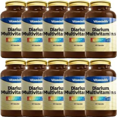 Imagem de Kit 10X Diarium Multivitamínico - 60 Cápsulas - VitaminLife-Masculino