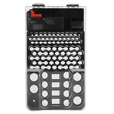 Imagem de Caixa de Armazenamento Organizador de Bateria de Grande Capacidade Com Testador de Bateria para Baterias AA AAA 9V 36 AAA 45 AA 8 C 6 D 4 9V Caixa de Armazenamento Portátil