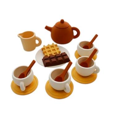 Imagem de Conjunto De Chá De Silicone Life TL-KT175 Brinquedo Cozinha Infantil Educativo Simulação Festa do Chá Faz De Conta Presente para Criança 0 a 6 Anos