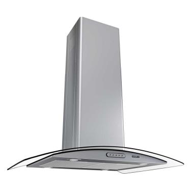 Imagem de Coifa Ilha 75cm Vidro Curvo Nardelli Inox 110V